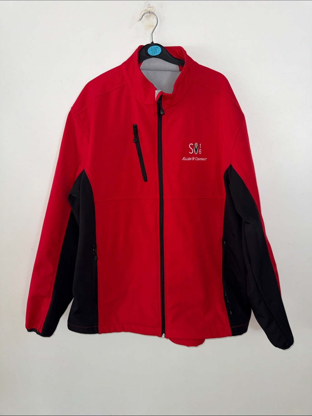Cutter & Buck‎ Clique Narvik Colorblock Softshell Jacket Red Black XL
